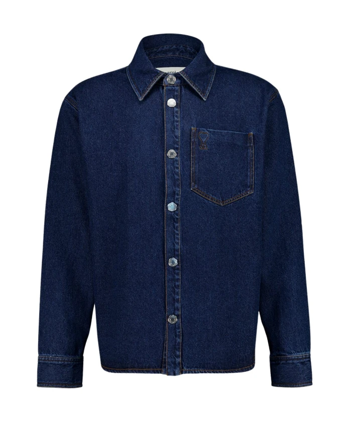 

Джинсовая рубашка "Ami de coeur" Ami Paris, синий