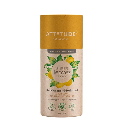 

ATTITUDE Super Leaves Натуральный дезодорант с листьями лимона 85 г