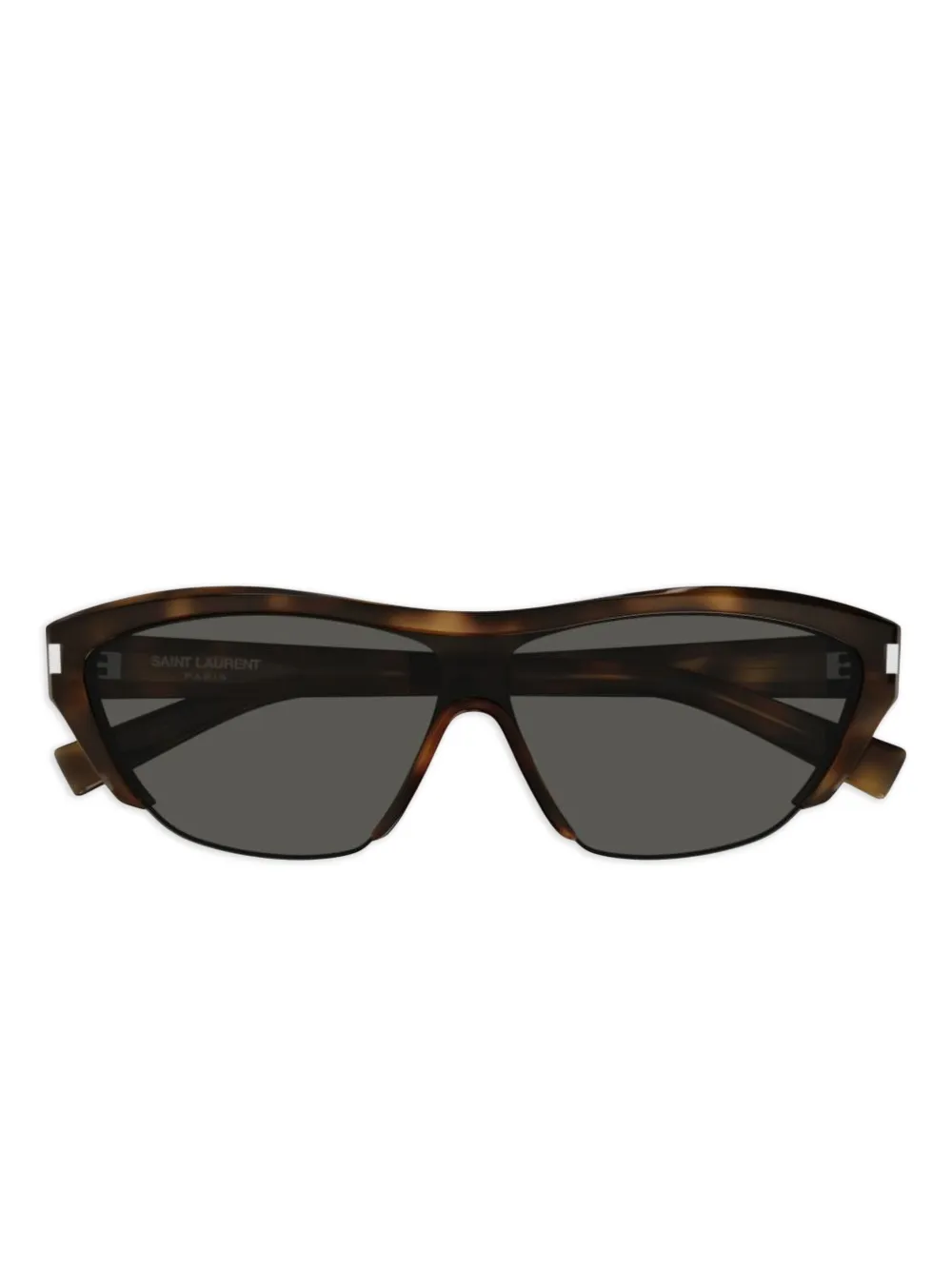 

Солнцезащитные очки с логотипом Saint Laurent Eyewear, коричневый