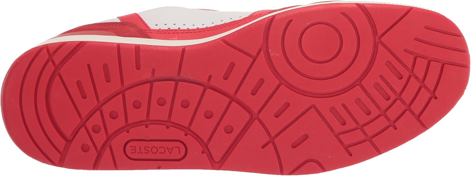 Lacoste мужские кроссовки T-Clip, White/Red — фото 4