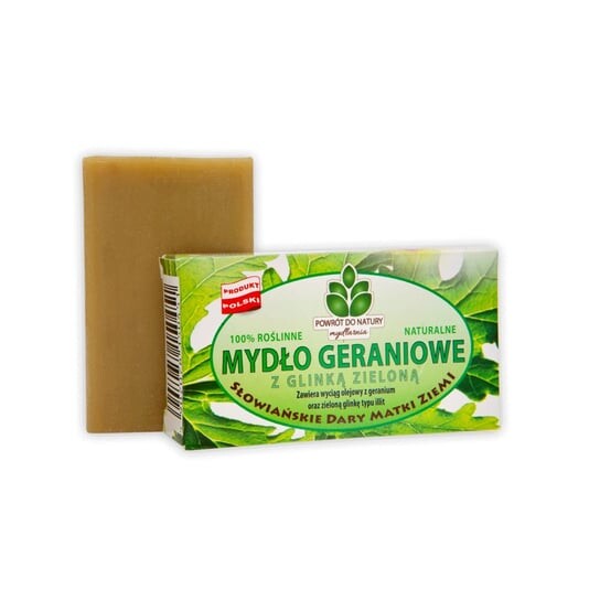 

Натуральное мыло с герани и зеленой глиной, 100 г Back To Nature, Powrót do natury