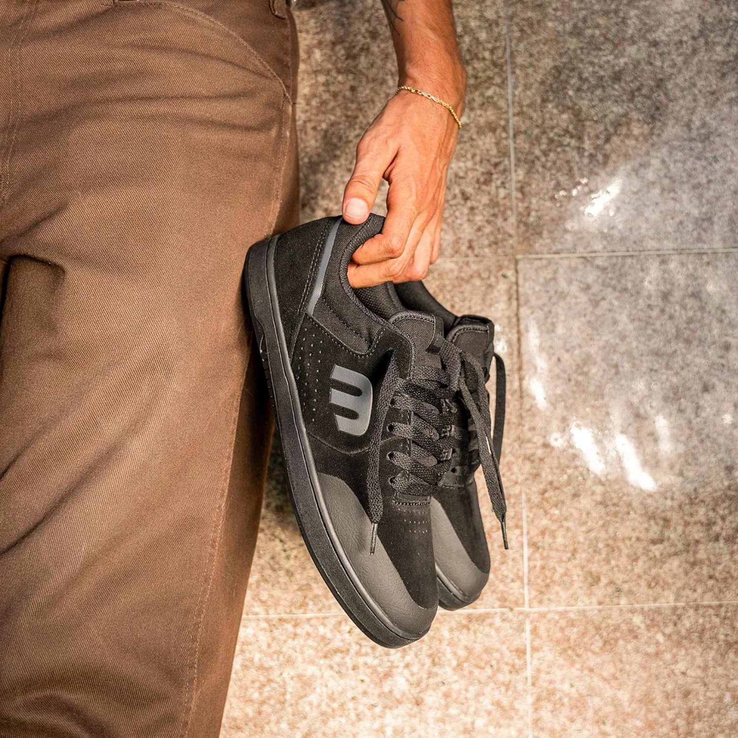 Мужские кроссовки Etnies 4101000261 - обувь для скейтборда, Black Dirty Wash — фото 3