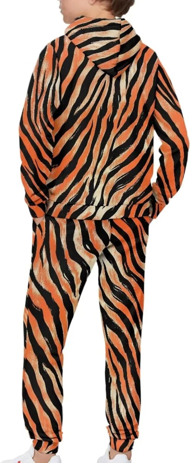 Спортивный костюм для девочек Tiger Print Xpyiqun, 5-12 лет — фото 4