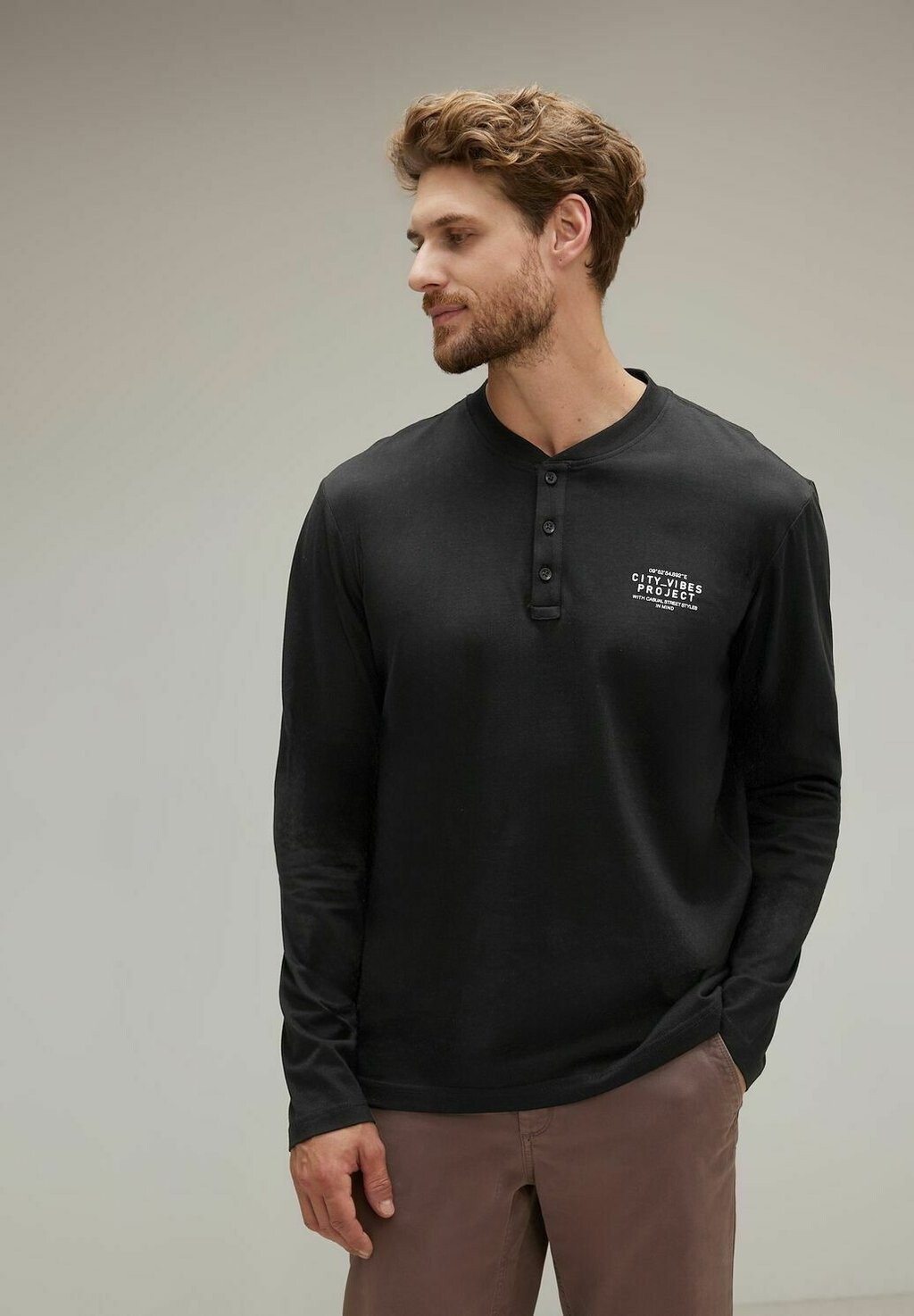 

Рубашка с длинным рукавом MIT Street One MEN, цвет schwarz