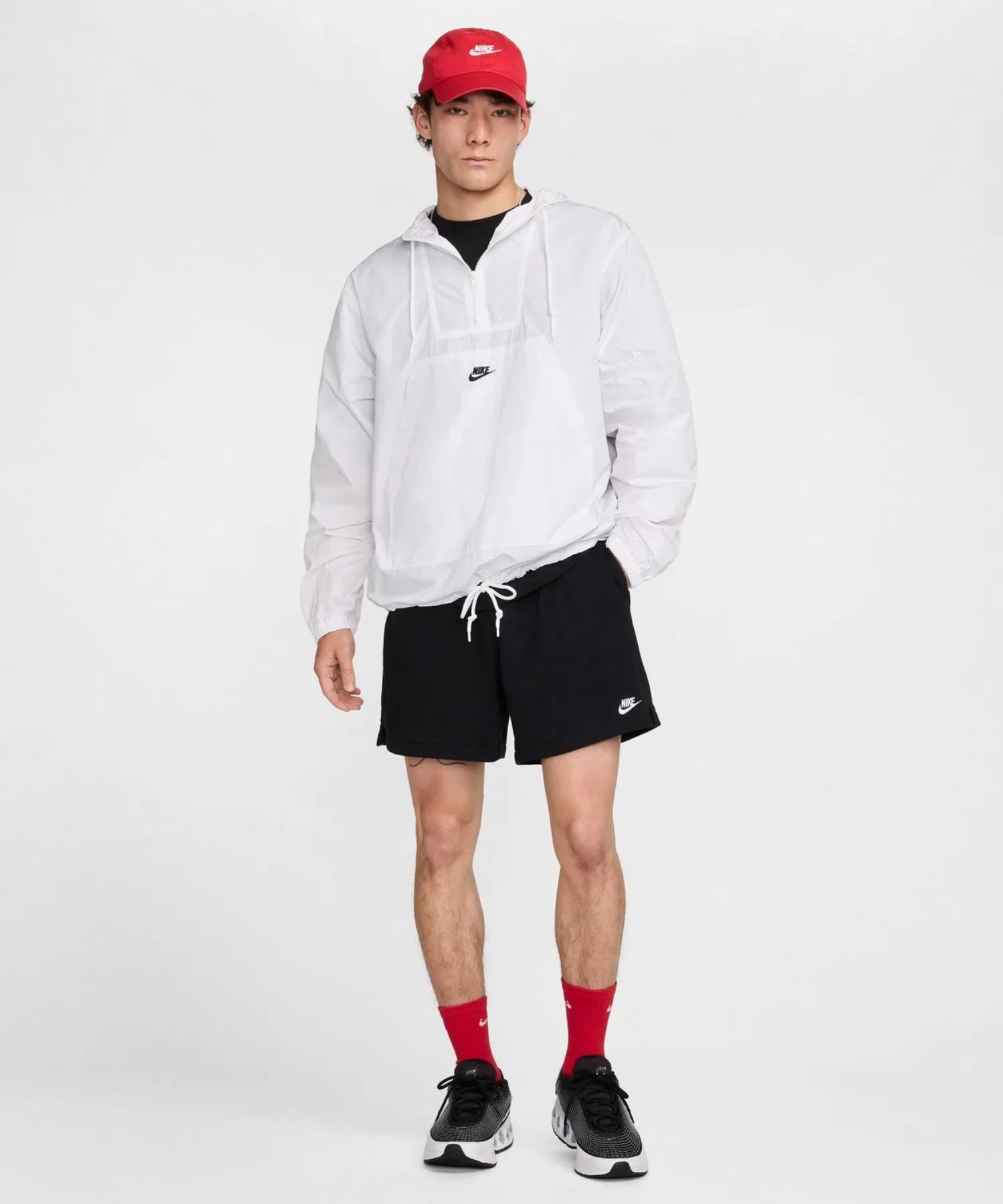 Мужские хлопковые шорты NIKE Club Flow чёрные — фото 2