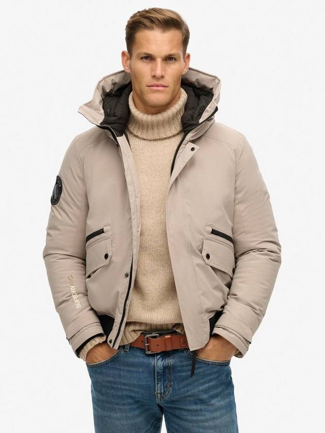 

Городская утепленная бомбер куртка Superdry, Deep Beige Sub
