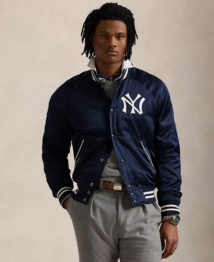 Унисекс-куртка Yankees из сатина Polo Ralph Lauren, синий — фото 2