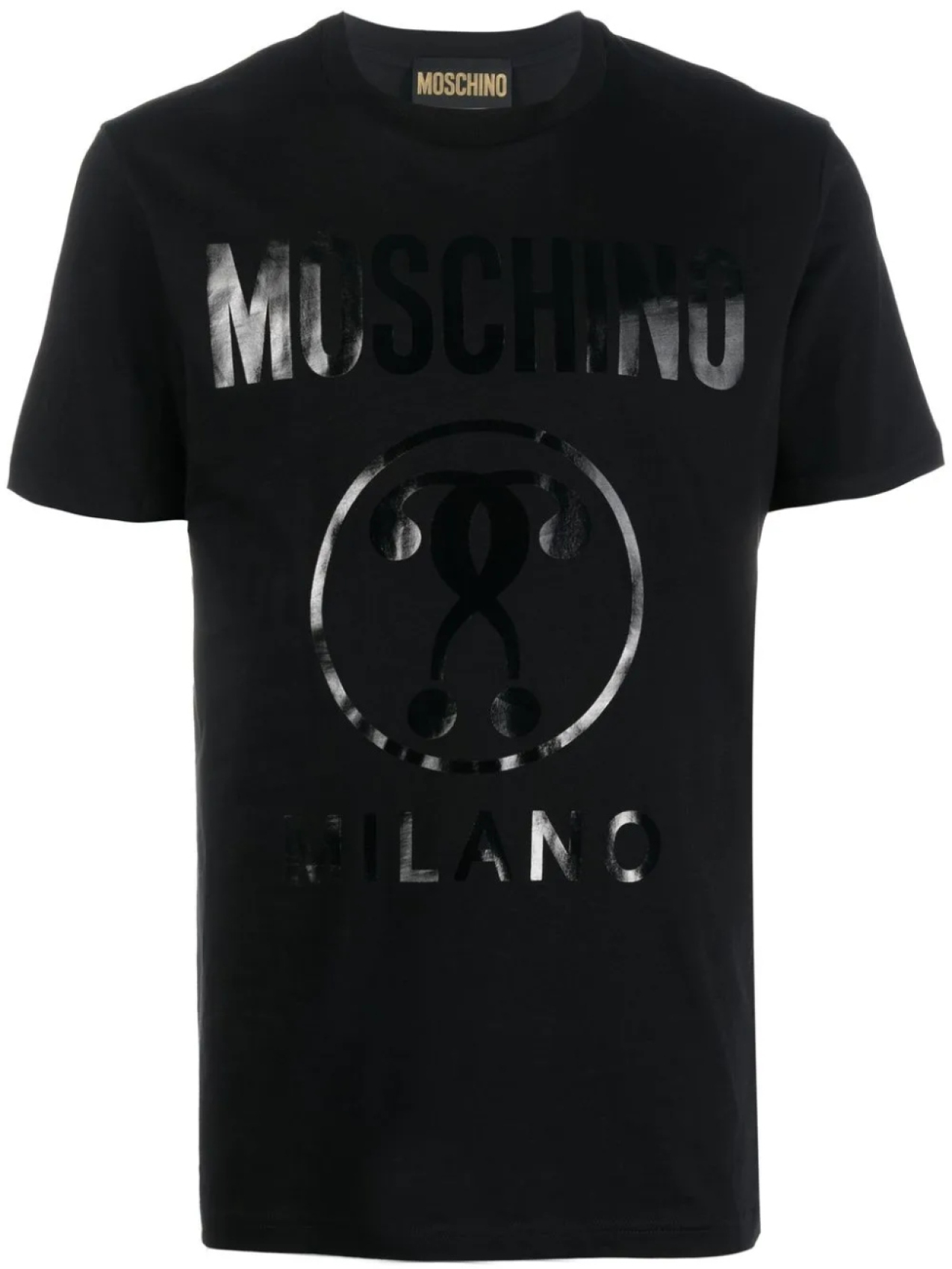 

Moschino футболка из органического хлопка с логотипом, черный