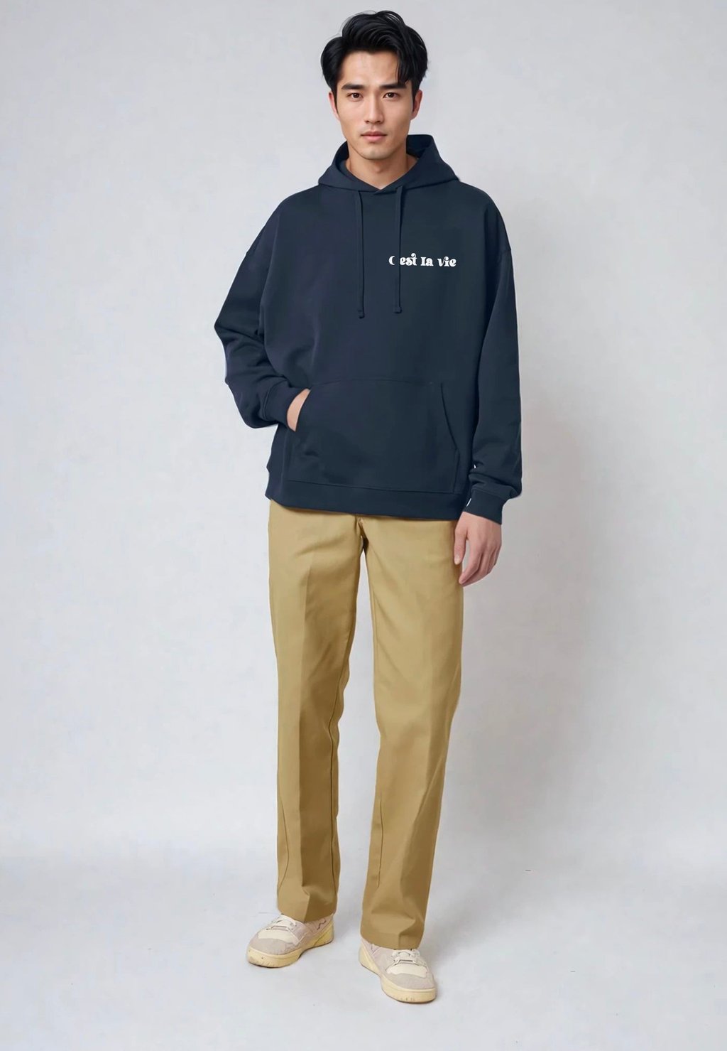 

Толстовка C'EST LA VIE EMBROIDERY - Hoodie Mira Paris, темно-синий