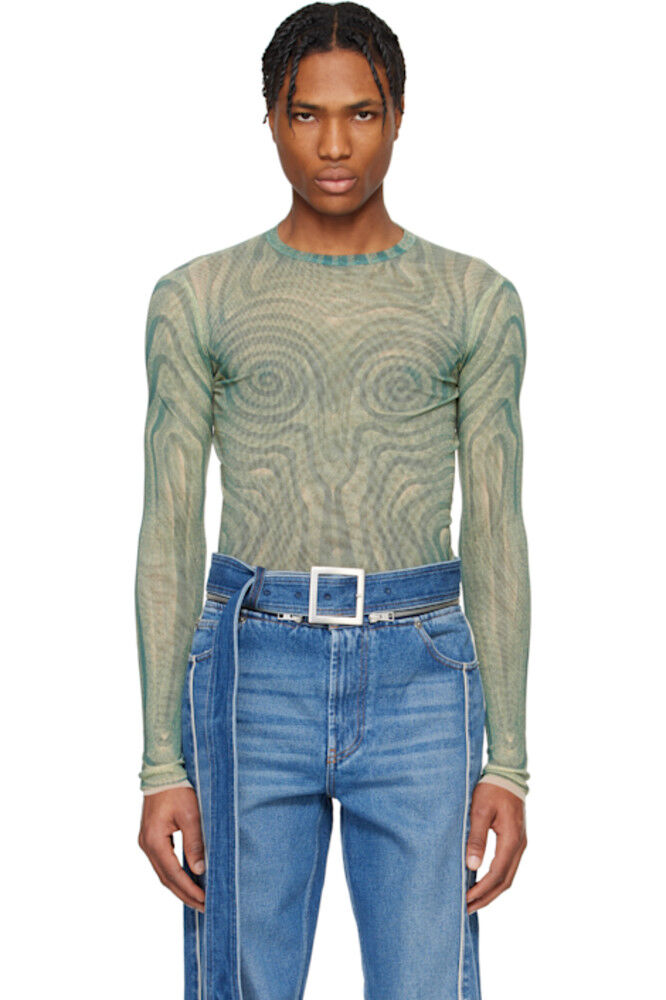 

Синяя футболка «The Spirale» Jean Paul Gaultier