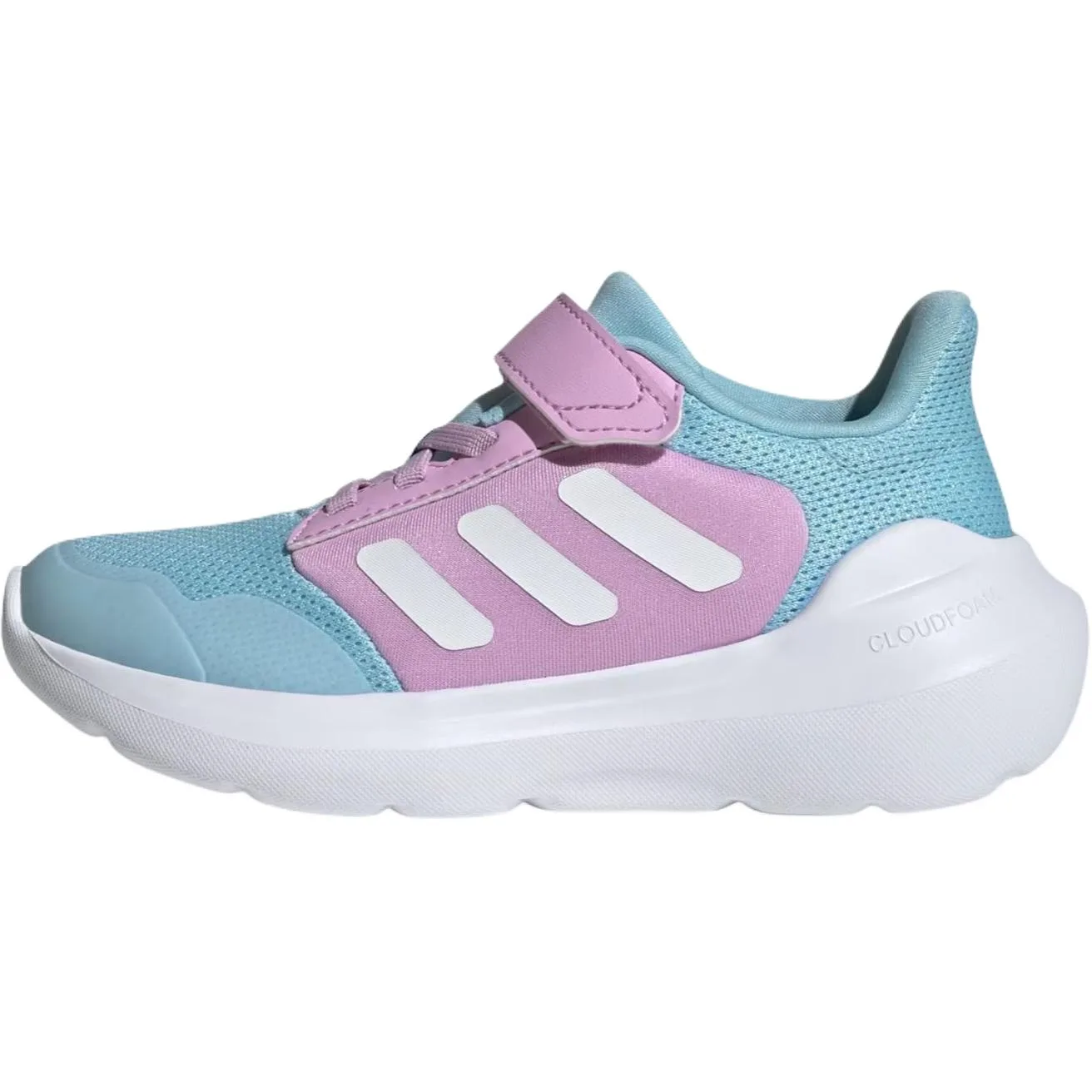 Adidas Детские кроссовки для бега TENSAUR RUN 2.0 с поддержкой и вентиляцией, низкие, цвет blue light purple