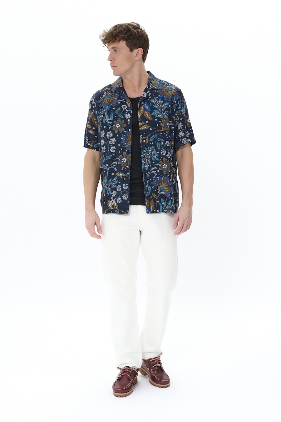 

Рубашка на пуговицах классического кроя Matinique Klampo, темно-синий