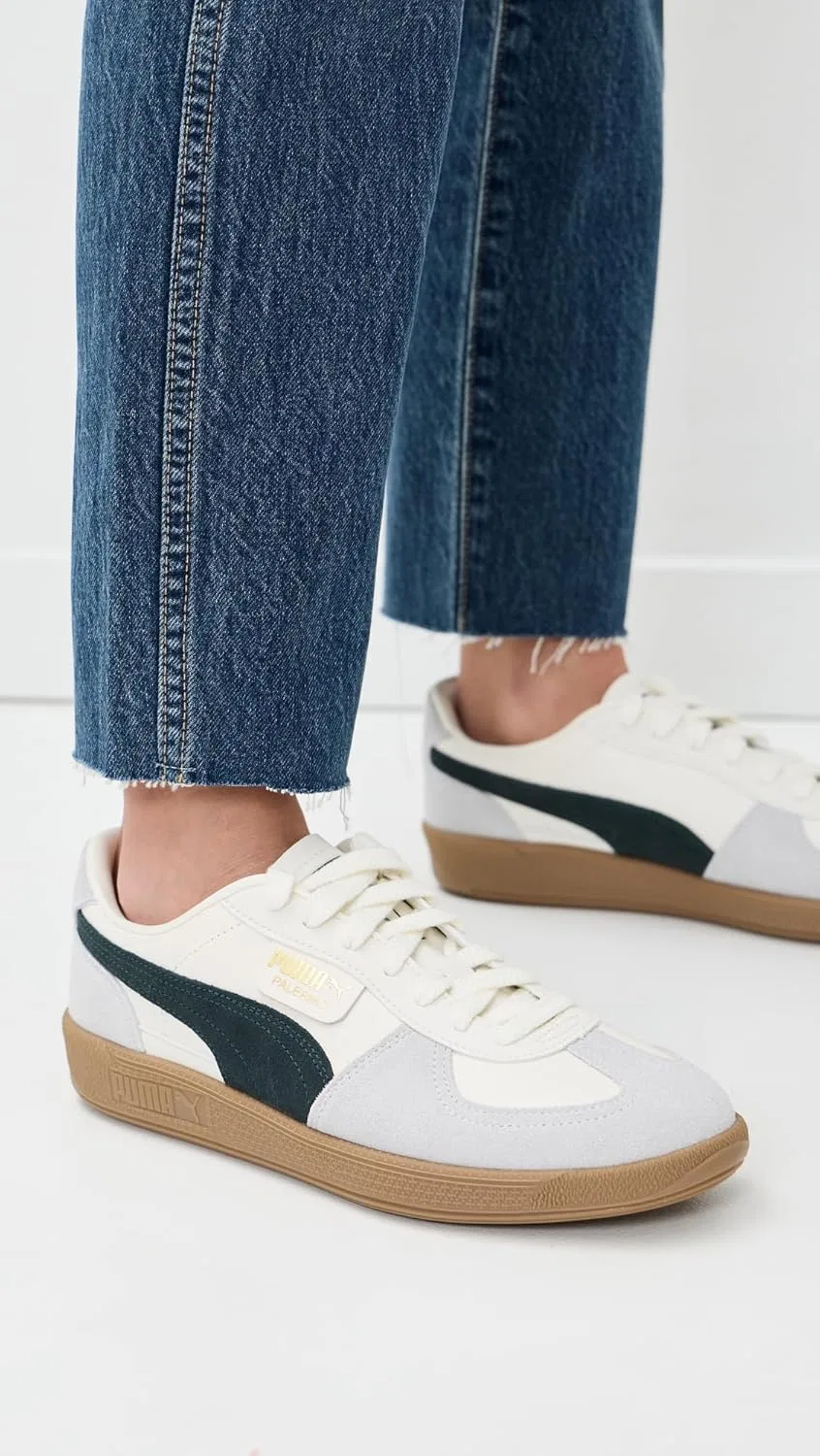 Кроссовки мужские PUMA Palermo, Warm White/Green Terrain — фото 2