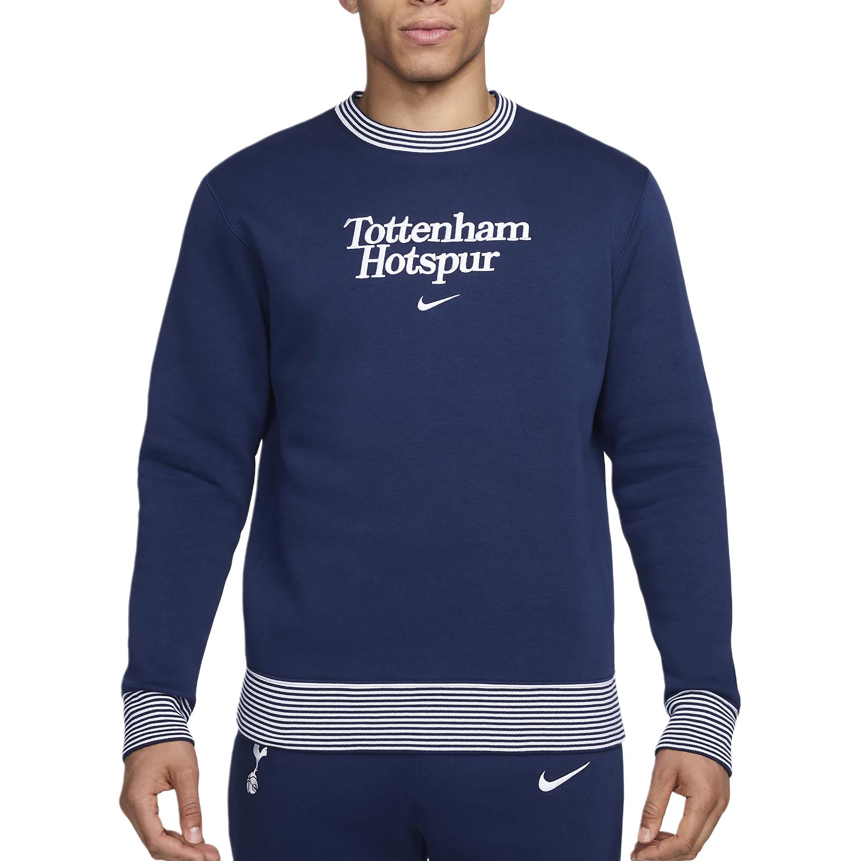 Толстовка Tottenham Hotspur Club мужская футбольная с круглым вырезом Nike, синий — фото 3