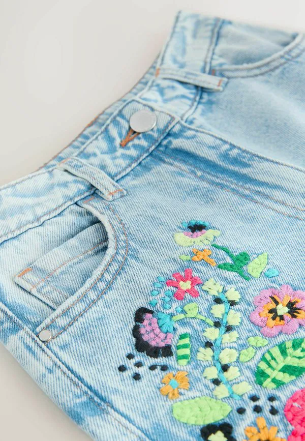 Джинсы свободного кроя Next, Fluro Embroidery — фото 3