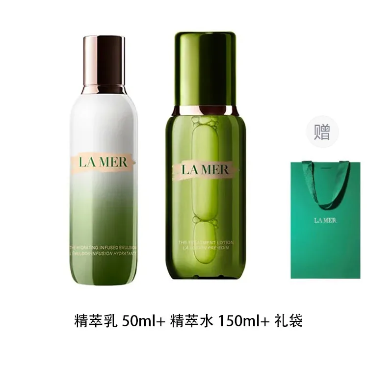 LA MER Восстанавливающая эссенция-сыворотка для ухода за кожей, увлажняющий набор из 2 предметов, подарок на день рождения для мамы, Refined Milk 125+Refined Water 150 — фото 4