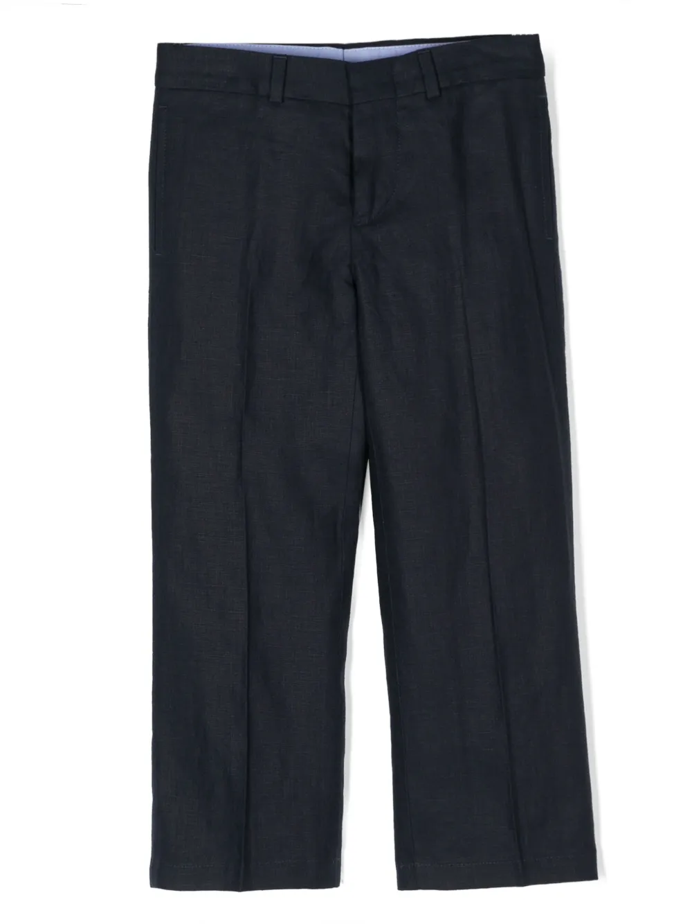 

Льняные брюки строгого кроя Polo Ralph Lauren Kids, синий