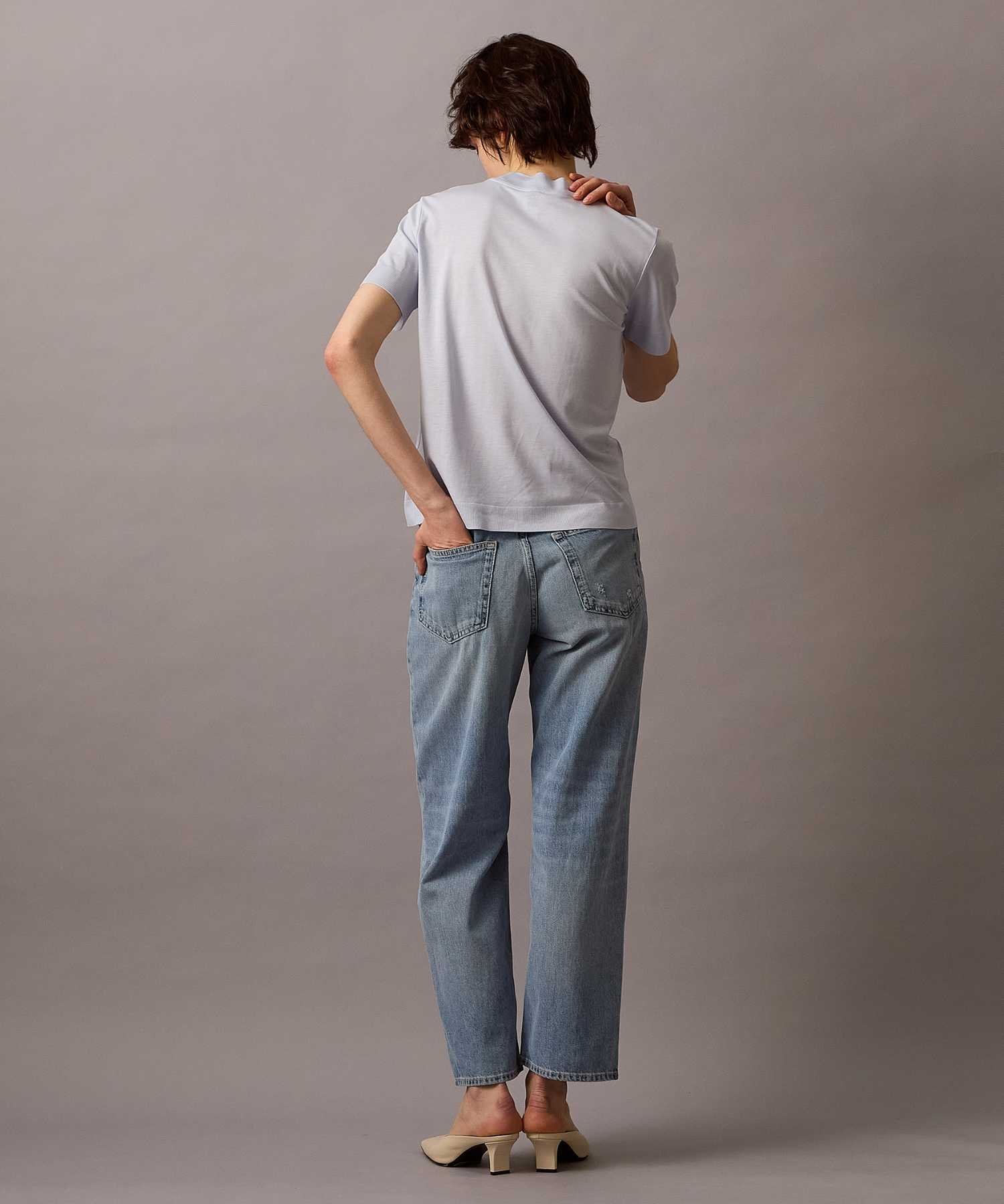 Футболка-свитер с коротким рукавом Calvin Klein Silk Touch Calvin Klein 44B206G, Halogen Blue — фото 4