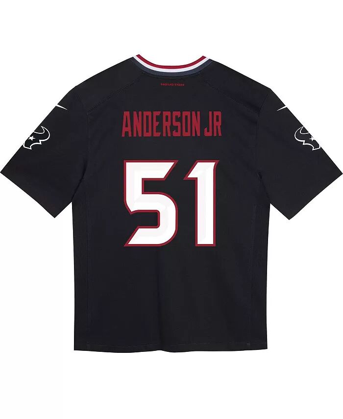 Дошкольный Уилл Андерсон-младший. Игровая майка Navy Houston Texans Nike — фото 3