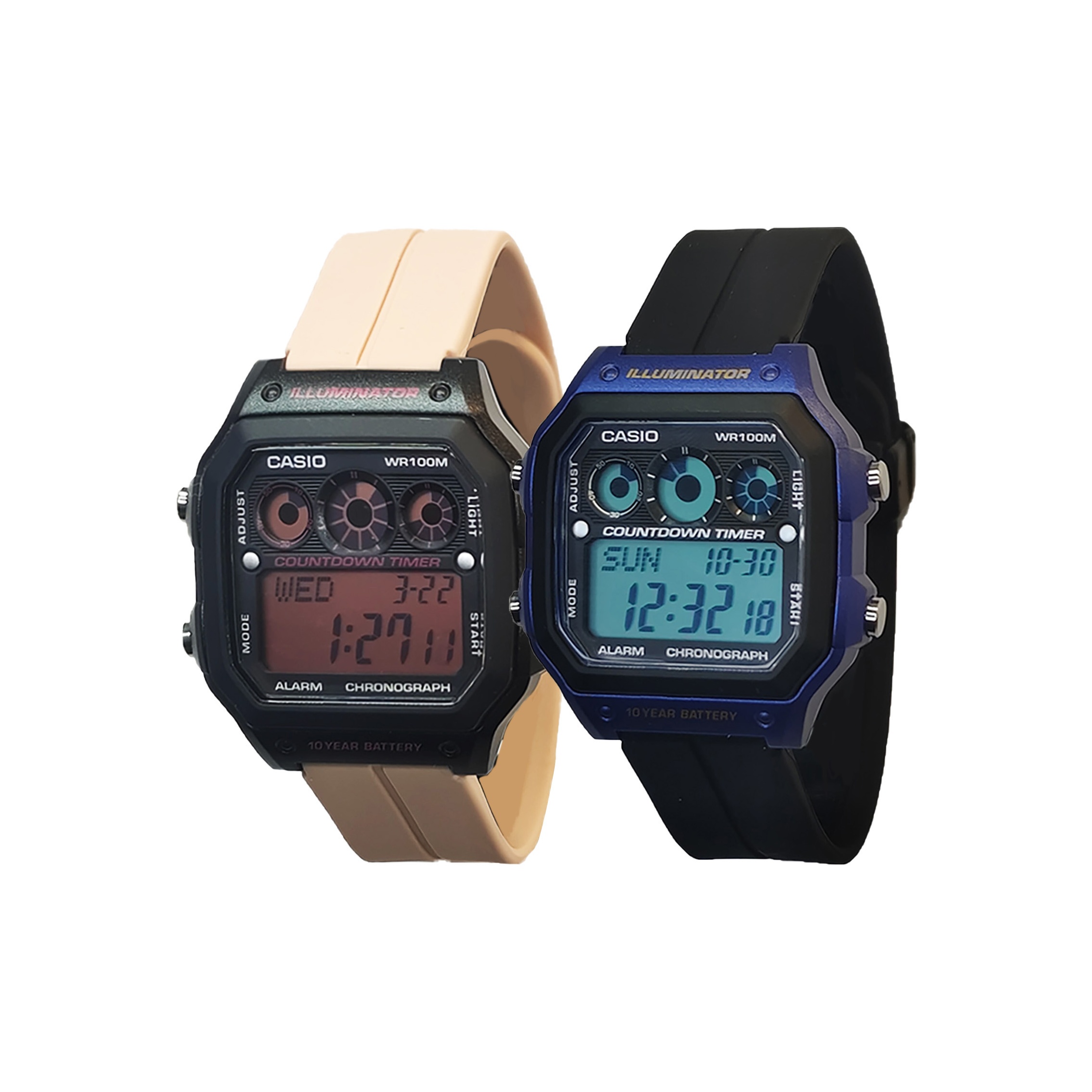 

CASIO Кварцевые часы унисекс с силиконовым ремешком и черным циферблатом