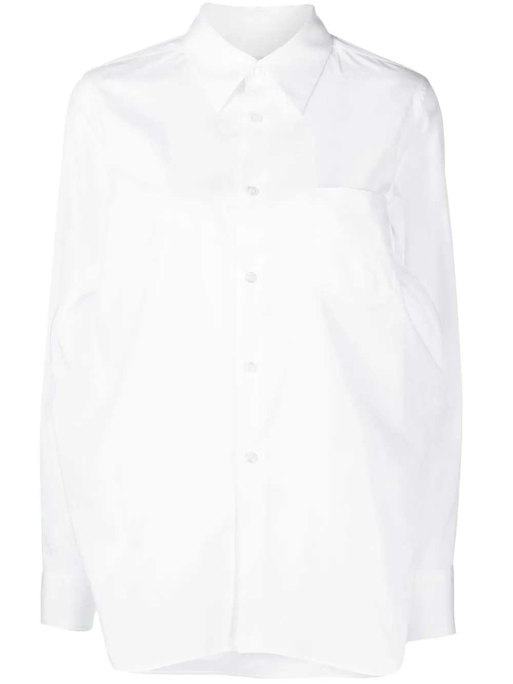 

Поплиновая рубашка с длинными рукавами COMME DES GARCONS, белый
