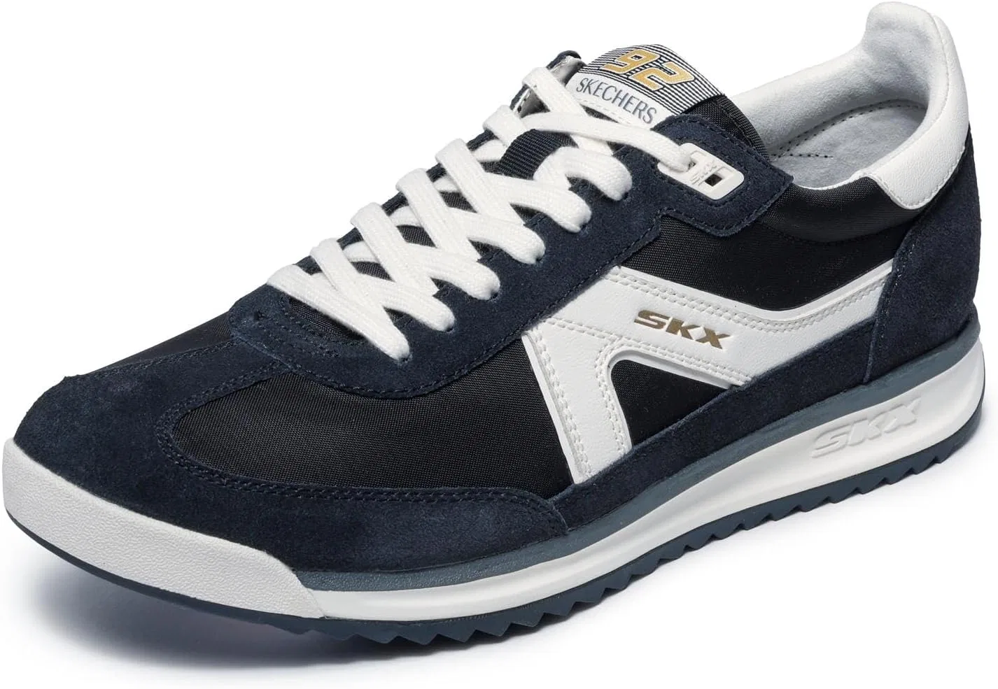 Мужские кроссовки Skechers SKX 92 Spective, Black Leather White Textile Pu