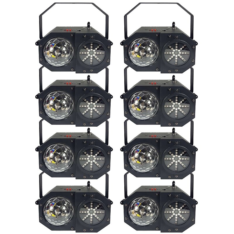 

Система освещения Blizzard Blizzard Lighting Minisystem 4-In-1 RGB LED Party DJ Effect Laser FX Lights 8Pk