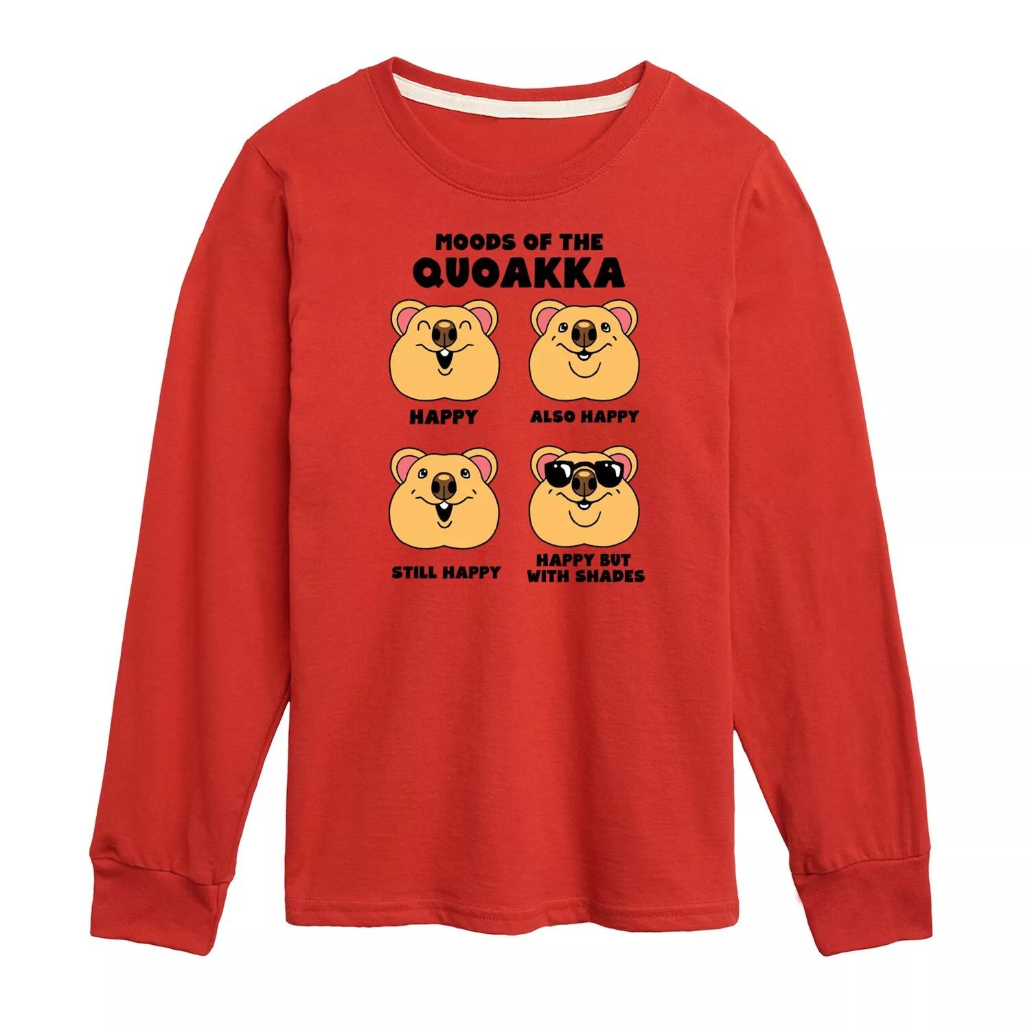 

Футболка с рисунком Quokka для мальчиков 8–20 лет Licensed Character, красный