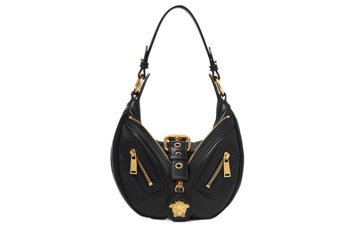 

FANSIZHE Женская черная сумка через плечо из телячьей кожи VERSACE, Box(Set+Box)