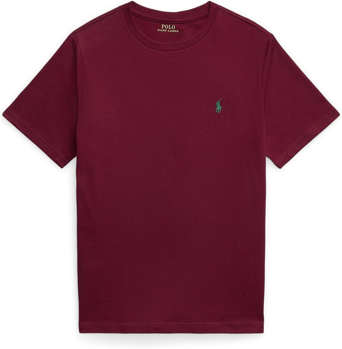

Футболка Polo Ralph Lauren Kids Cotton Jersey Crewneck Tee, цвет Classic Wine