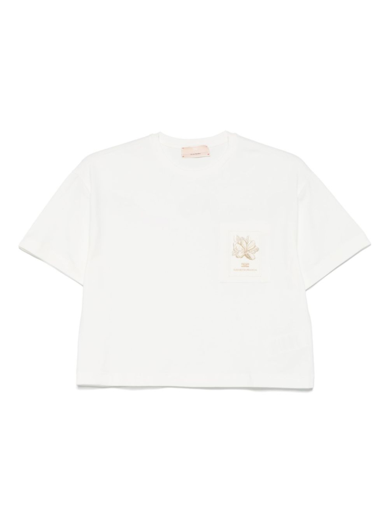 

Elisabetta Franchi La Mia Bambina футболка с нашивкой-логотипом, белый
