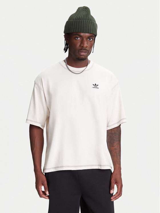 

Футболка обычного кроя Trefoil Essentials JW0970 Adidas, экрю