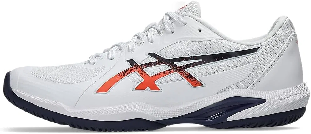 Кроссовки теннисные ASICS Solution Swift FF 2, White Nova Orange — фото 3