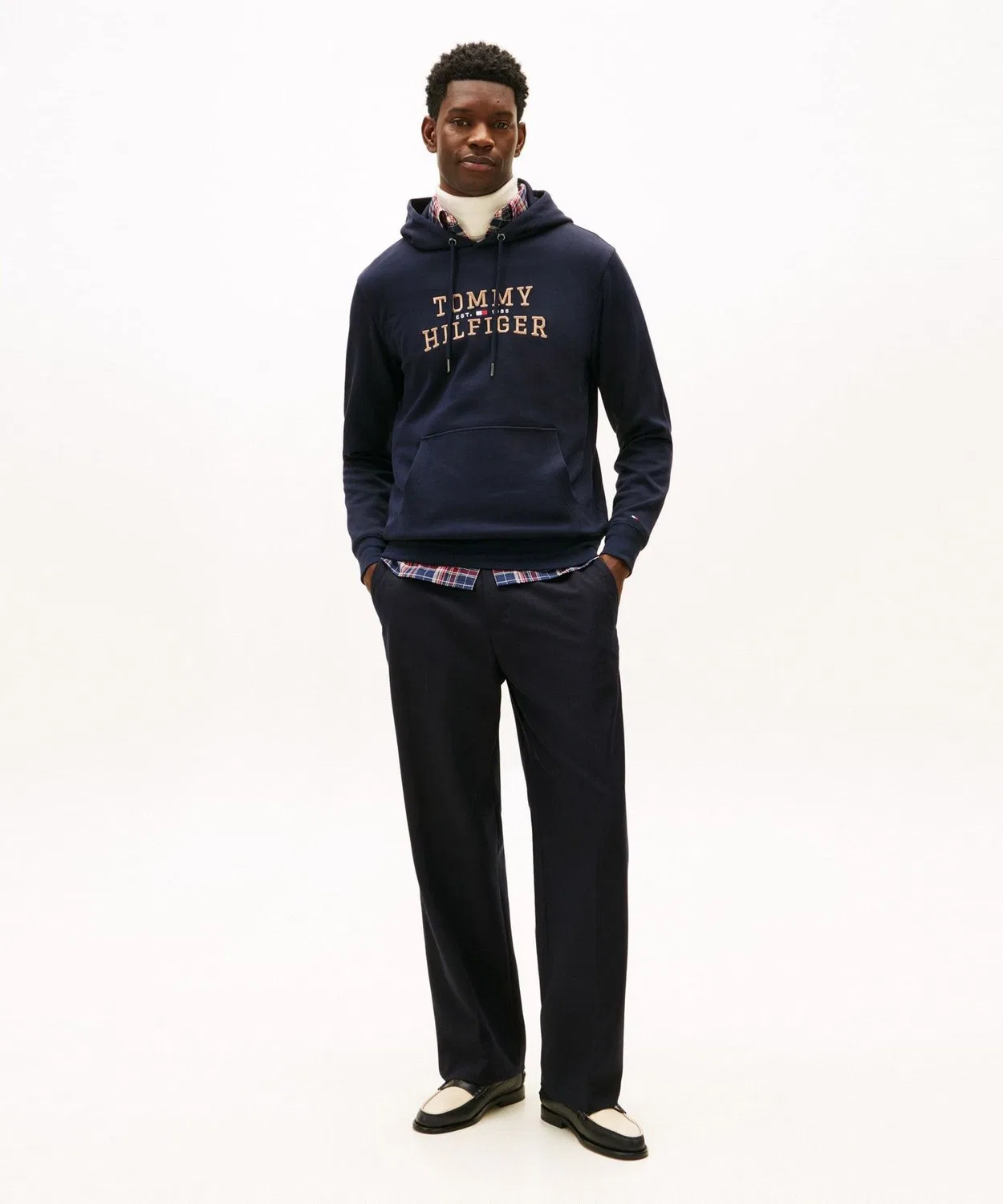 Парка Tommy Hilfiger с логотипом, серая — фото 3