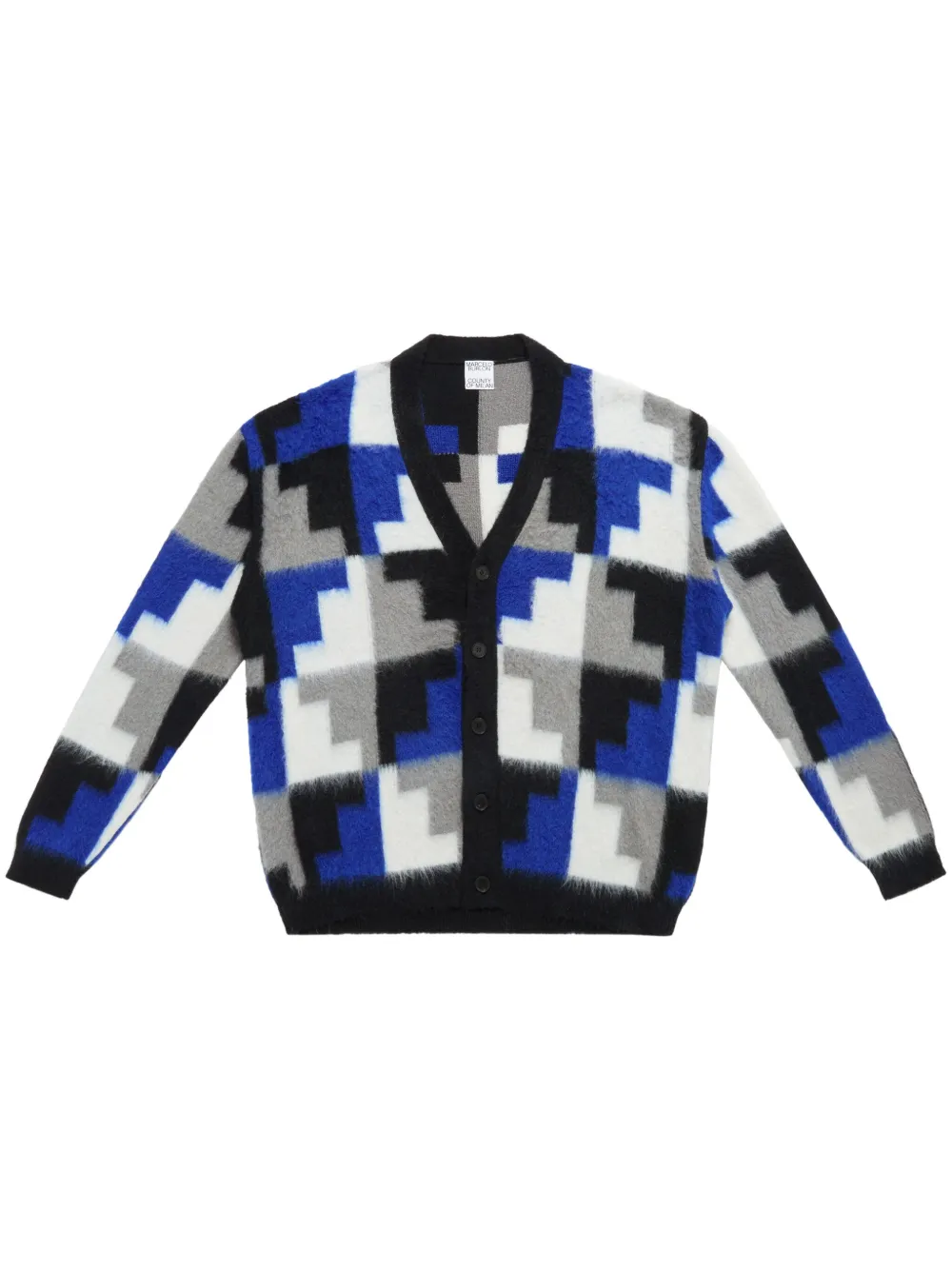

Кардиган AOP Damier Cross Marcelo Burlon County Of Milan, синий