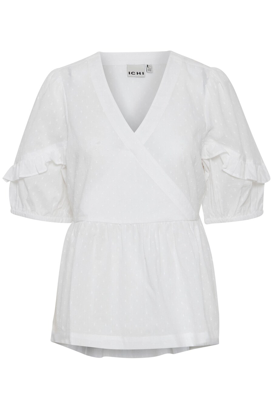 

Блузка с коротким рукавом ICHI Blouse Folona, белый