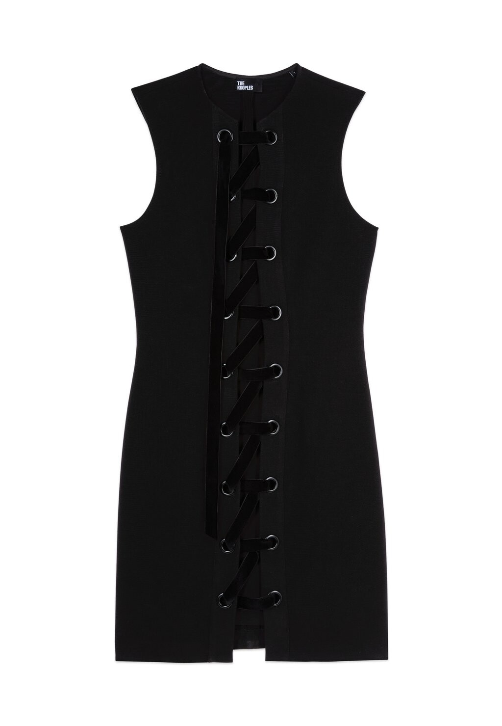 

Дневное платье AVEC LAÇAGE The Kooples, черный