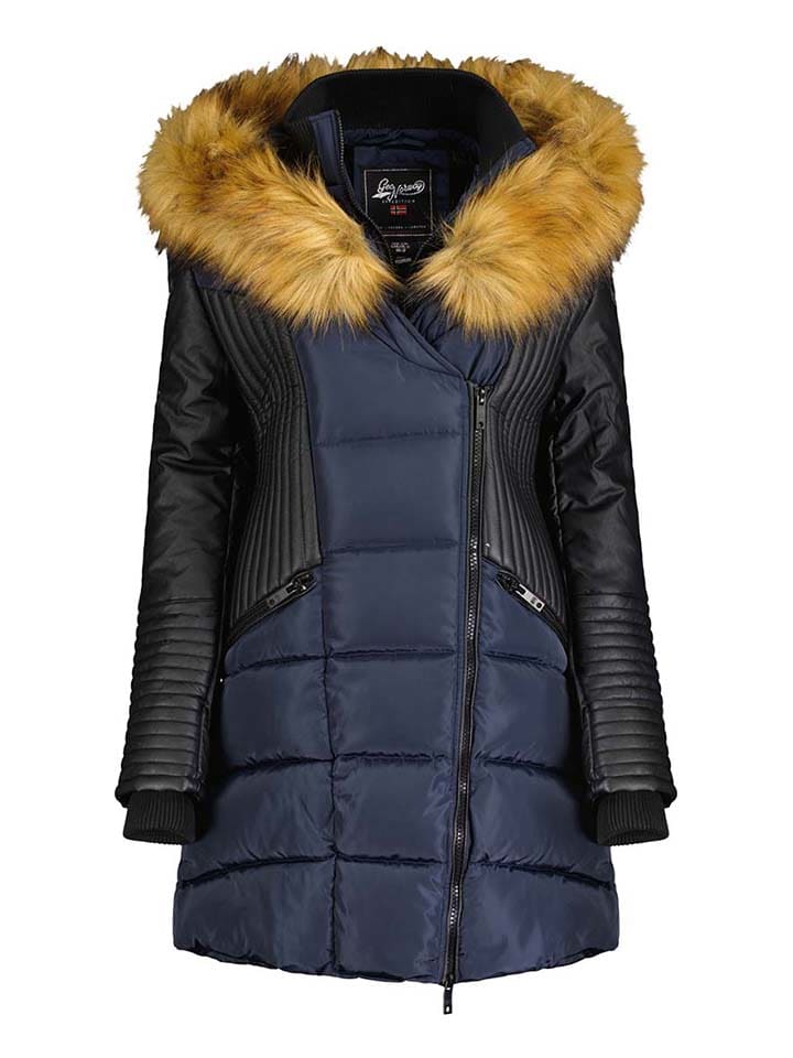 

Парка Geographical Norway Parka Ausmose, цвет Dunkelblau/Schwarz