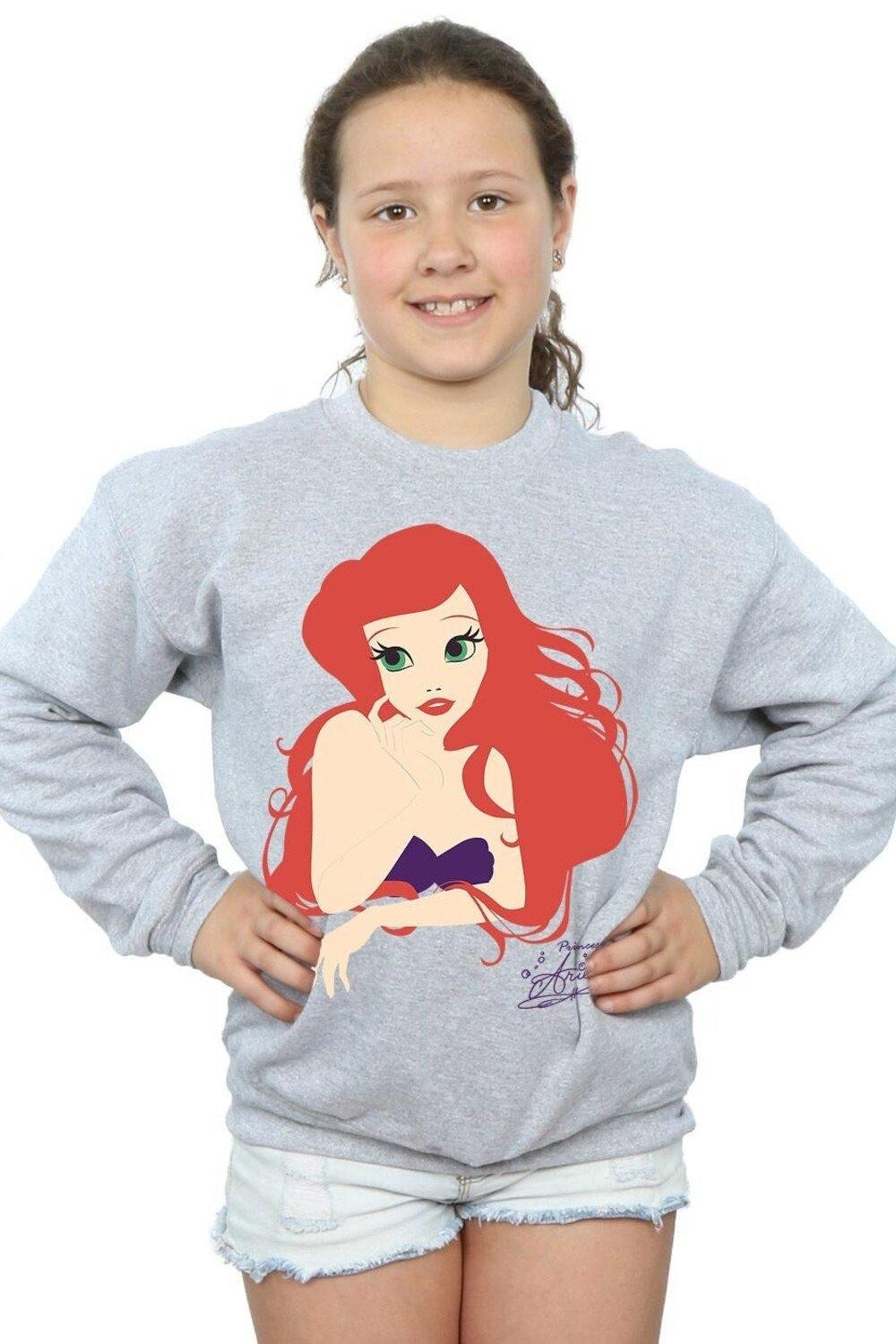

Толстовка Ariel с силуэтом Disney Princess, серый
