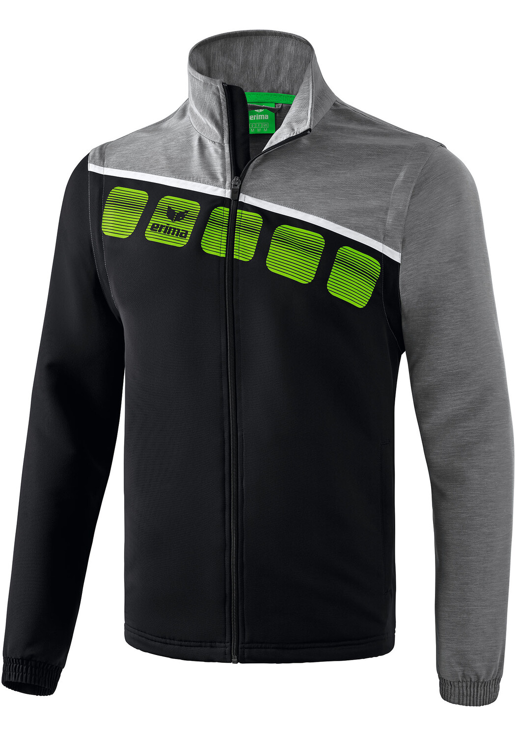 

Куртка erima 5 C Jacke mit abnehmbaren Aermeln, черный