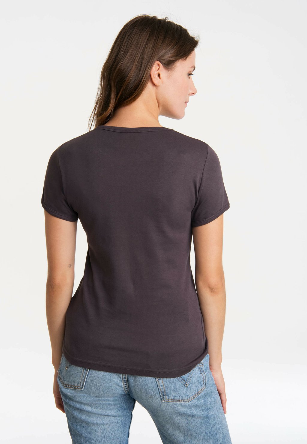 

Футболка с принтом SESAMSTRASSE KRÜMELMONSTER MOTORRAD LOGOSHIRT, темно-серый