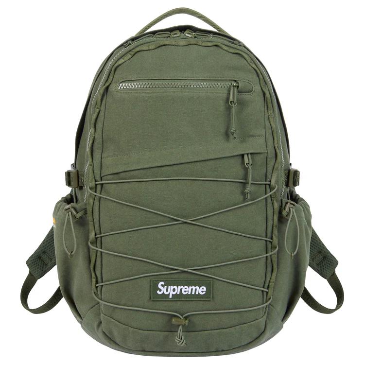 

Supreme Хлопковый рюкзак унисекс оливкового цвета, Olive Green