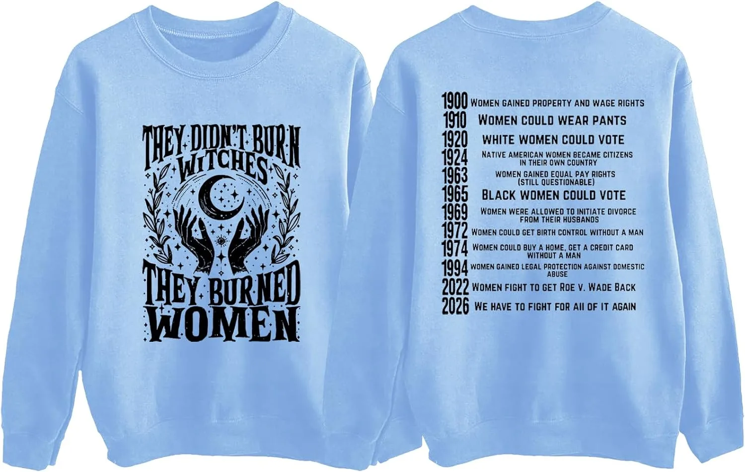 

Толстовка с принтом "Они сжигали не ведьм, а женщин" для мужчин и женщин, Halloween Racsea