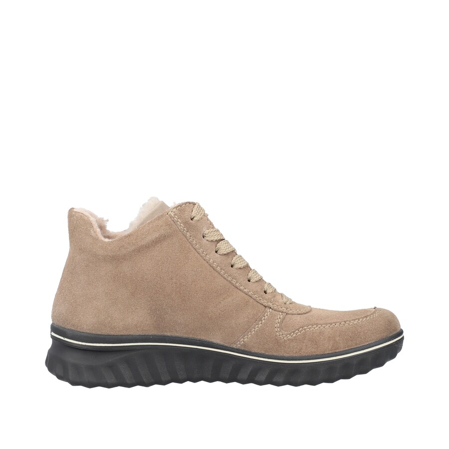 Женские ботинки Rieker Lace-Up с мехом на молнии, бежевый — фото 2