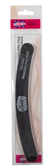 

Пилочка для ногтей черная NAILFILE BANANA (180/240) 1 шт RN 251 RONNEY -