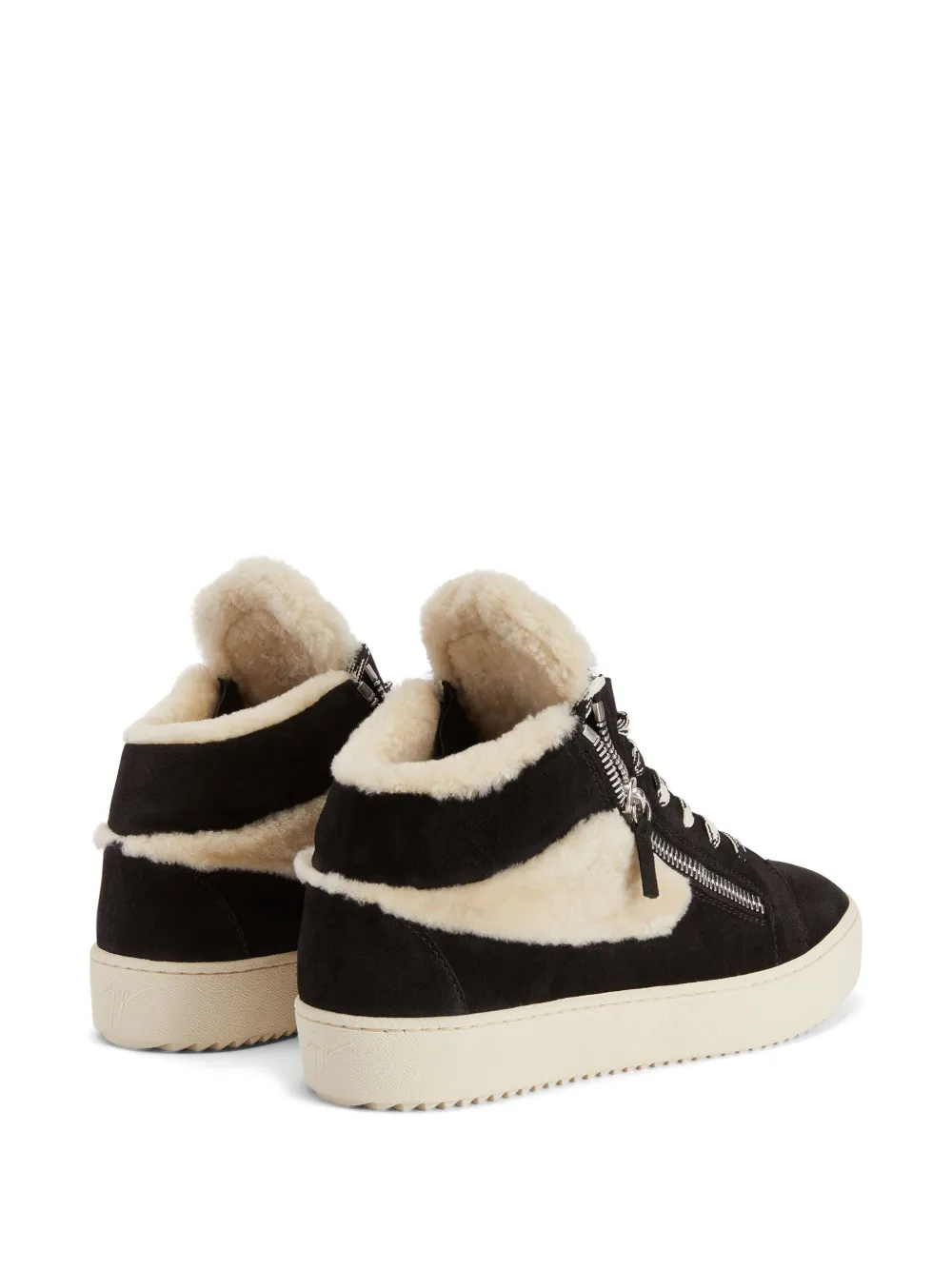 Кеды Kriss Ice с овчиной Giuseppe Zanotti, черный — фото 3