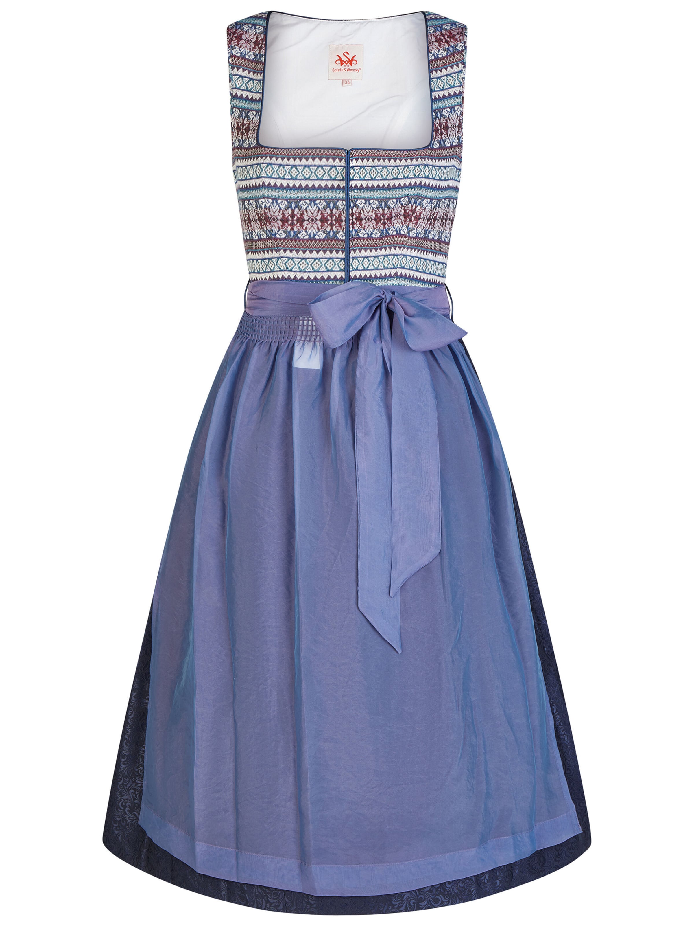 

SPIETH & WENSKY Широкая юбка в сборку 'Ghiese' в синем цвете