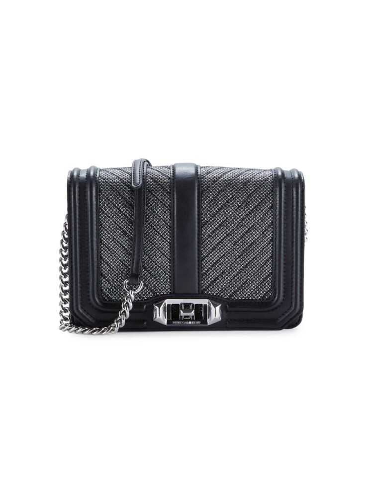 

Текстурированная сумка через плечо Twofer Rebecca Minkoff, черный