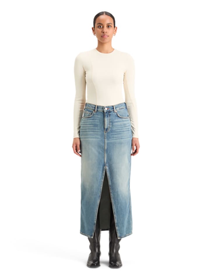 

Юбка длиной до колена Scotch & Soda, светло-синий