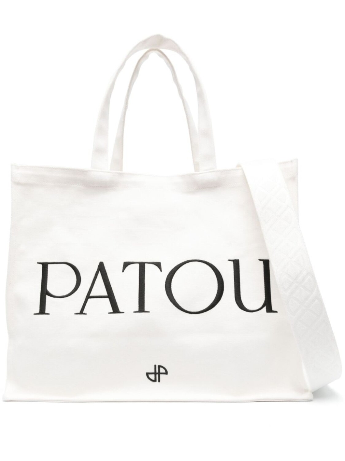 

Patou сумка-тоут с вышитым логотипом, нейтральный цвет